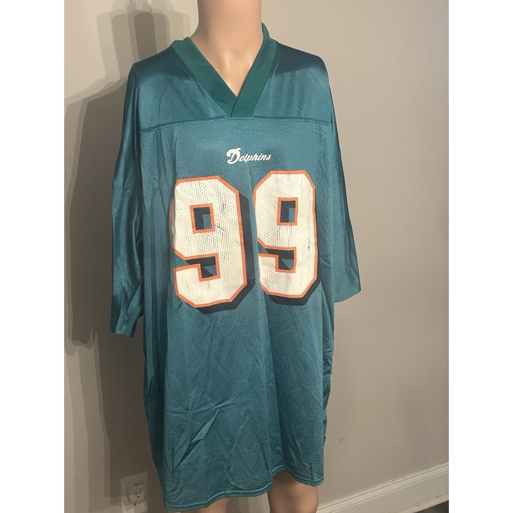 Miami‎ Dolphins Jason Taylor #99 NFL Reebok Jersey Men's 2XL